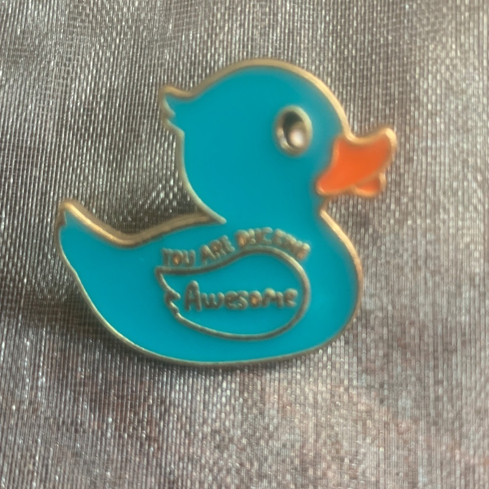 Blue Duck Enamel Pin